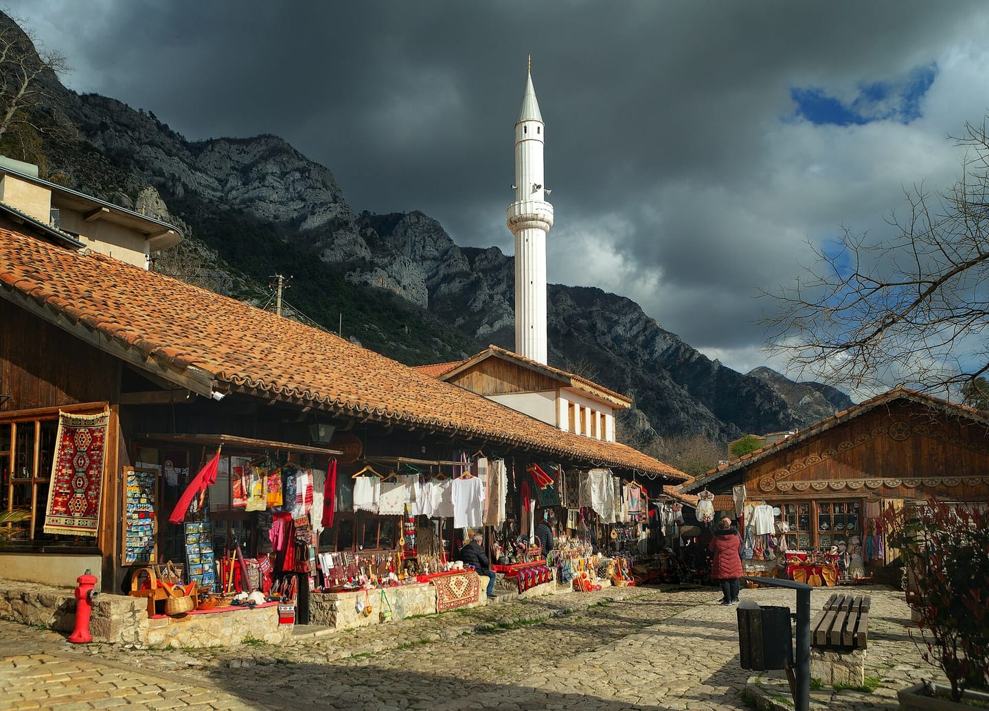 Kruja bazaar, on the Kruja Day Trip