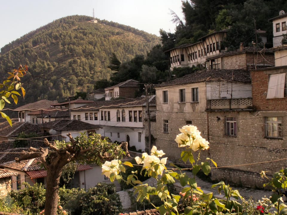 Berat old town, on the Berat & Belsh Day Trip