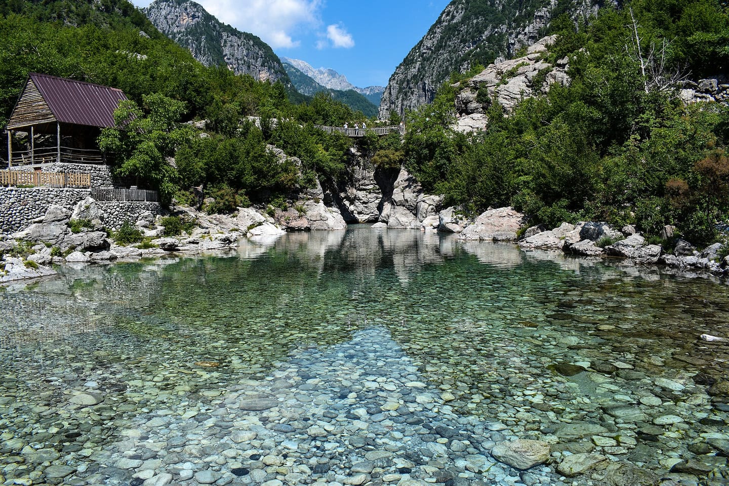 Shala river Albania — Speedboat Tour on Komani Lake and Shala River