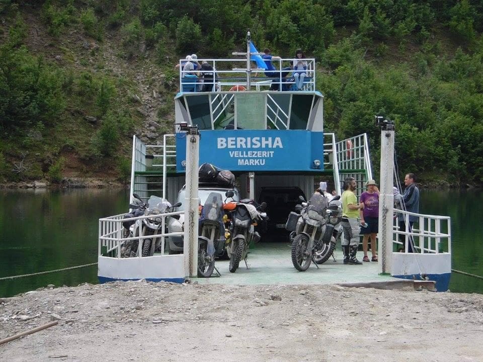 Ferry Berisha Koman Lake, on the Tirana to Ohrid private transfer
