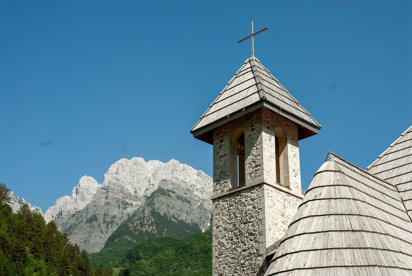 Theth church Albania, on the Tirana to Theth private transfer