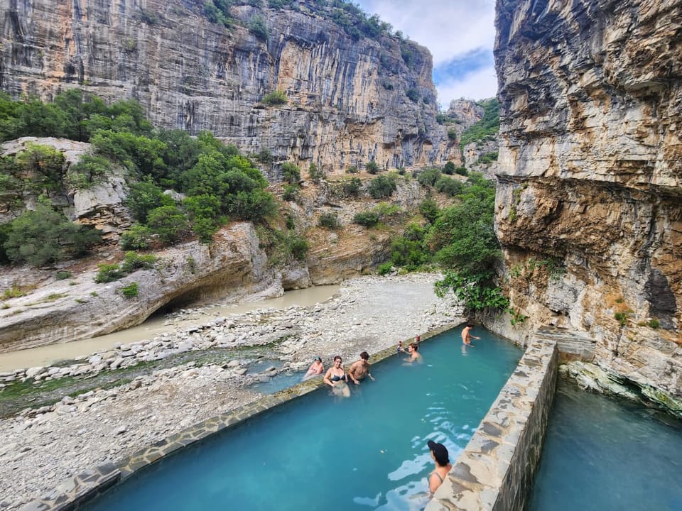 Vjosa River Rafting & Benja Hot Springs Day Trip · from Tirana, Durrës or Golem to Vjosa River & Thermal Springs · photo 2